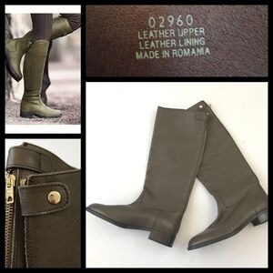 J Crew Field Kindling Tall Zip‎ Back Boots